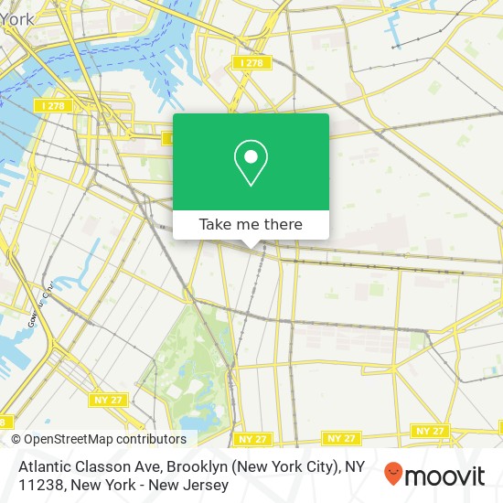 Atlantic Classon Ave, Brooklyn (New York City), NY 11238 map