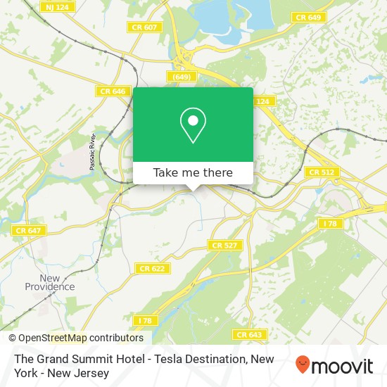 The Grand Summit Hotel - Tesla Destination map