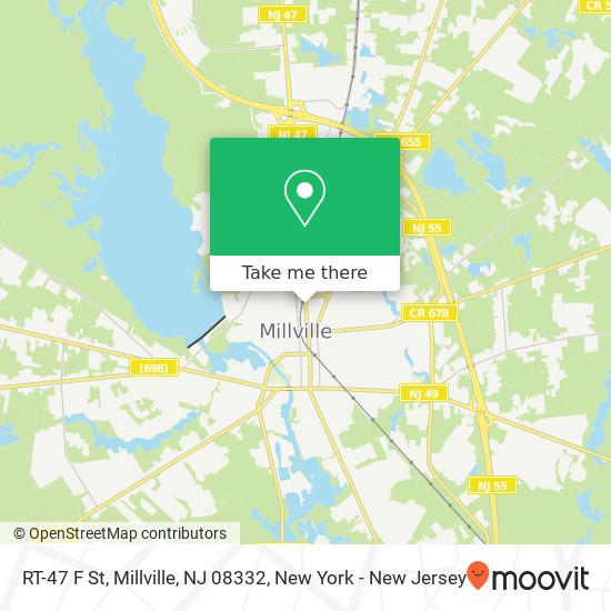 RT-47 F St, Millville, NJ 08332 map