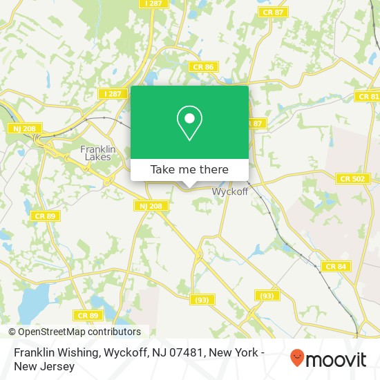 Franklin Wishing, Wyckoff, NJ 07481 map