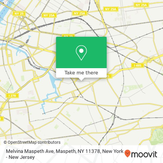 Mapa de Melvina Maspeth Ave, Maspeth, NY 11378