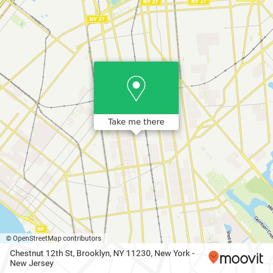 Mapa de Chestnut 12th St, Brooklyn, NY 11230