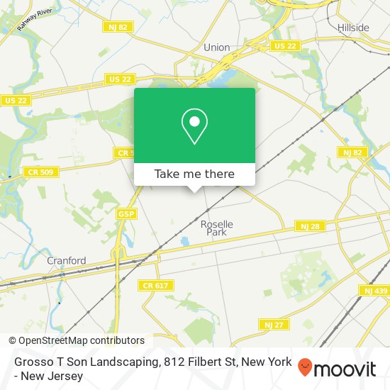 Mapa de Grosso T Son Landscaping, 812 Filbert St