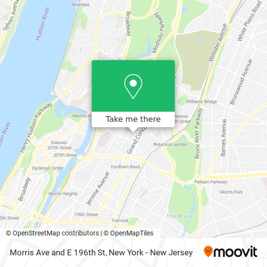 Mapa de Morris Ave and E 196th St