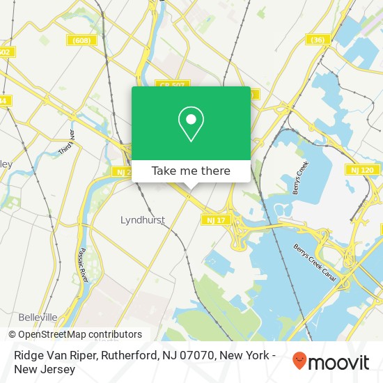 Ridge Van Riper, Rutherford, NJ 07070 map