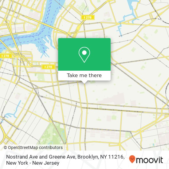 Nostrand Ave and Greene Ave, Brooklyn, NY 11216 map