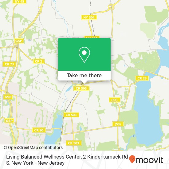 Living Balanced Wellness Center, 2 Kinderkamack Rd S map