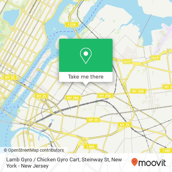 Mapa de Lamb Gyro / Chicken Gyro Cart, Steinway St