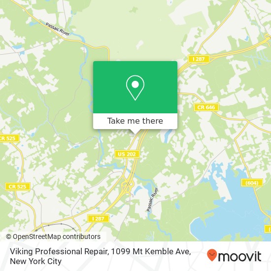 Viking Professional Repair, 1099 Mt Kemble Ave map