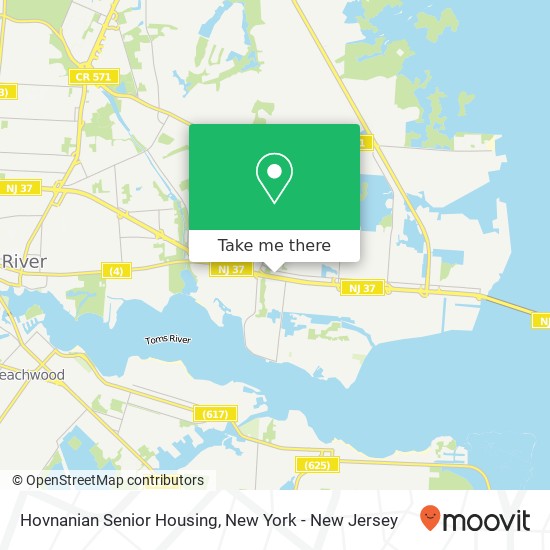 Hovnanian Senior Housing map