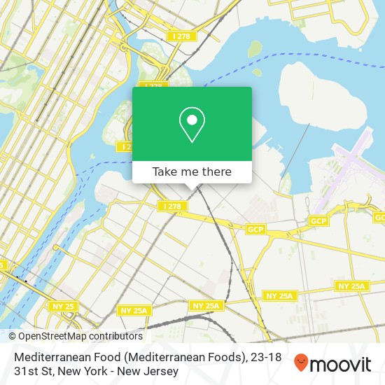 Mediterranean Food (Mediterranean Foods), 23-18 31st St map