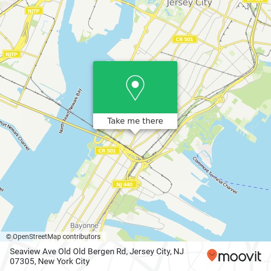 Seaview Ave Old Old Bergen Rd, Jersey City, NJ 07305 map