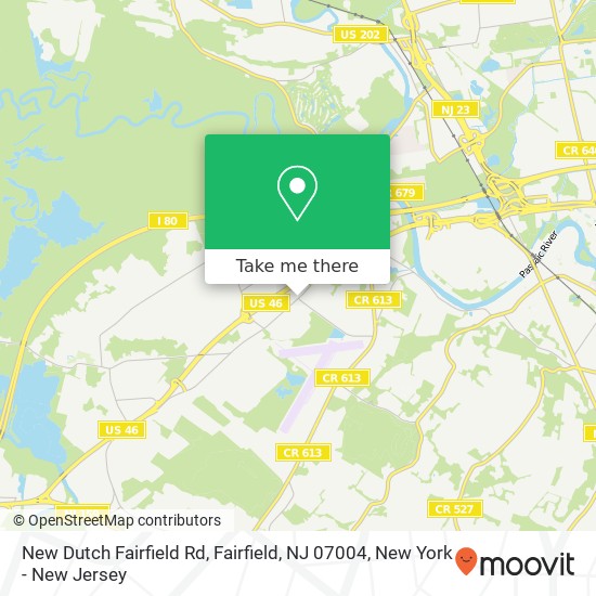 Mapa de New Dutch Fairfield Rd, Fairfield, NJ 07004