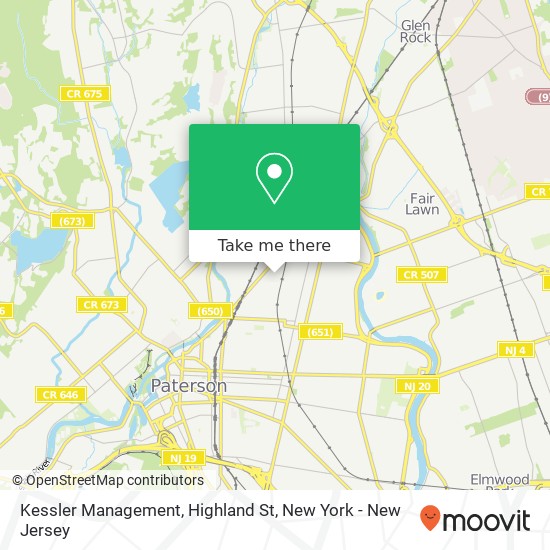 Mapa de Kessler Management, Highland St