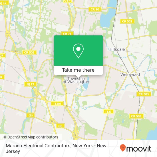 Marano Electrical Contractors map