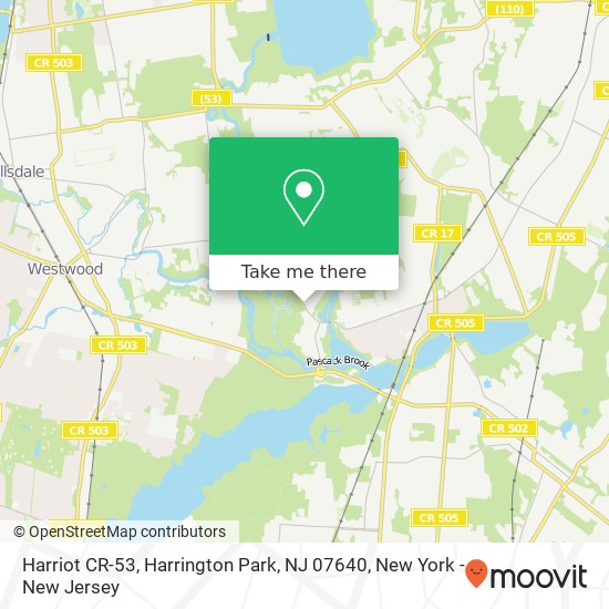 Harriot CR-53, Harrington Park, NJ 07640 map