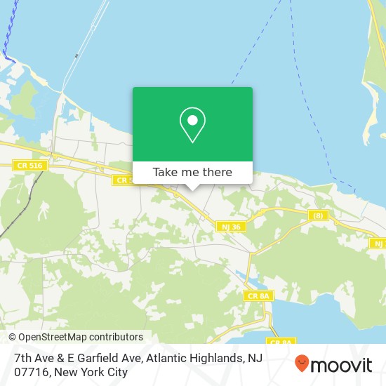 7th Ave & E Garfield Ave, Atlantic Highlands, NJ 07716 map