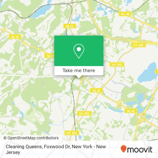 Cleaning Queens, Foxwood Dr map