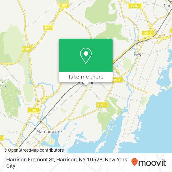 Mapa de Harrison Fremont St, Harrison, NY 10528