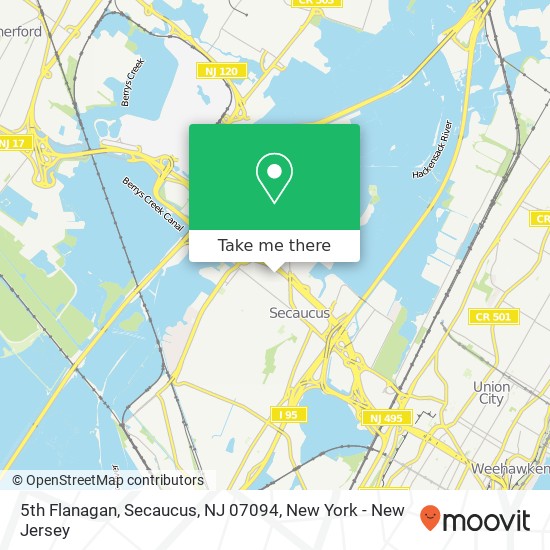 5th Flanagan, Secaucus, NJ 07094 map