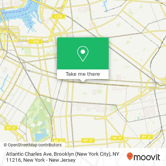 Mapa de Atlantic Charles Ave, Brooklyn (New York City), NY 11216