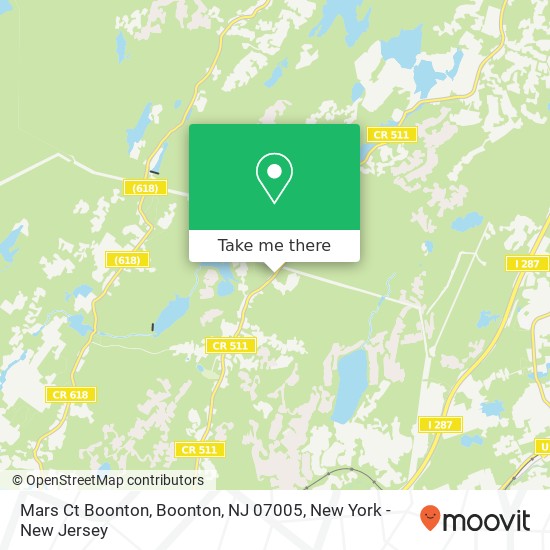 Mapa de Mars Ct Boonton, Boonton, NJ 07005