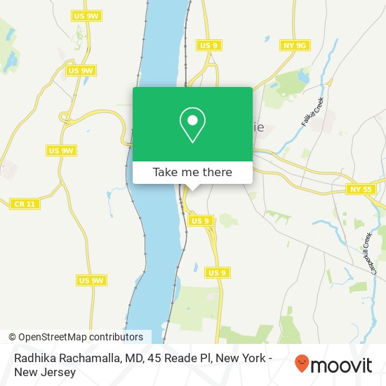 Mapa de Radhika Rachamalla, MD, 45 Reade Pl