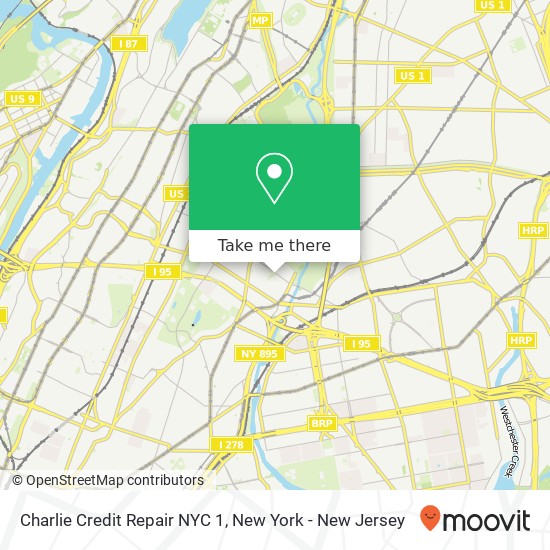 Mapa de Charlie Credit Repair NYC 1