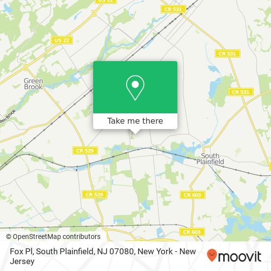 Fox Pl, South Plainfield, NJ 07080 map