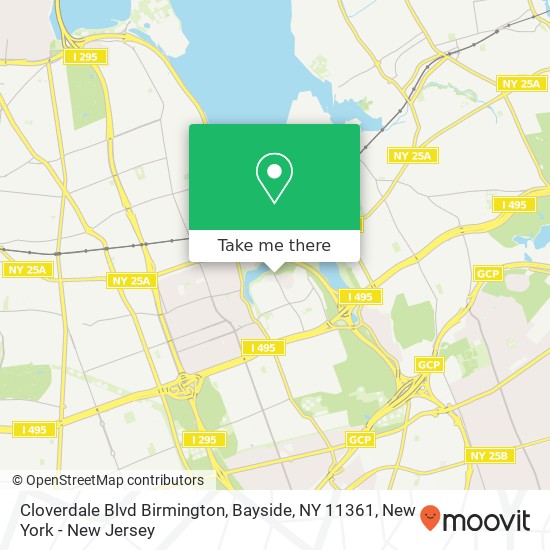 Cloverdale Blvd Birmington, Bayside, NY 11361 map