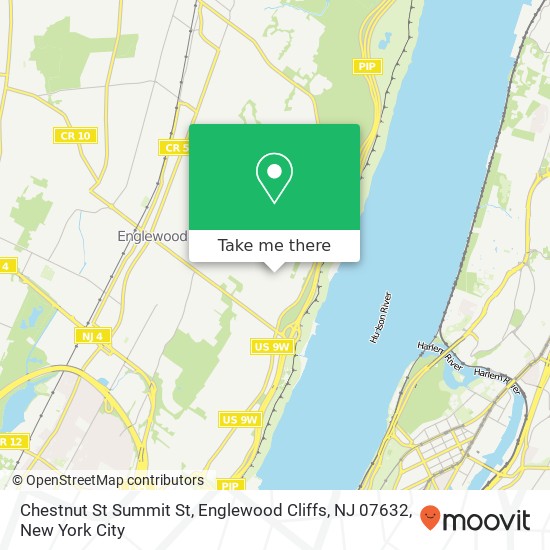 Mapa de Chestnut St Summit St, Englewood Cliffs, NJ 07632