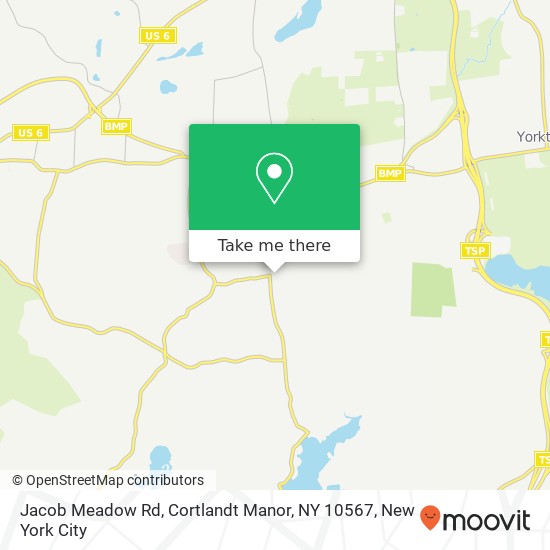Mapa de Jacob Meadow Rd, Cortlandt Manor, NY 10567