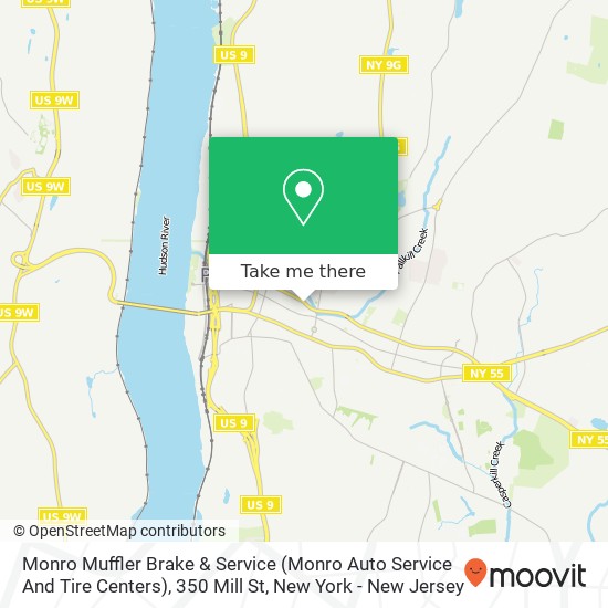 Monro Muffler Brake & Service (Monro Auto Service And Tire Centers), 350 Mill St map