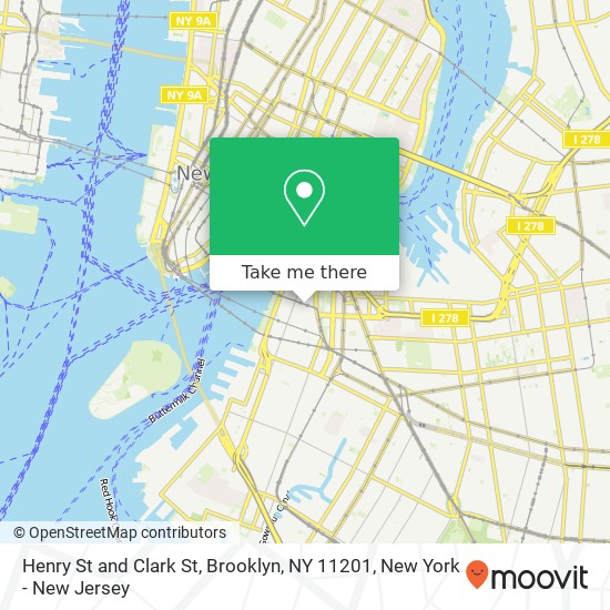 Mapa de Henry St and Clark St, Brooklyn, NY 11201