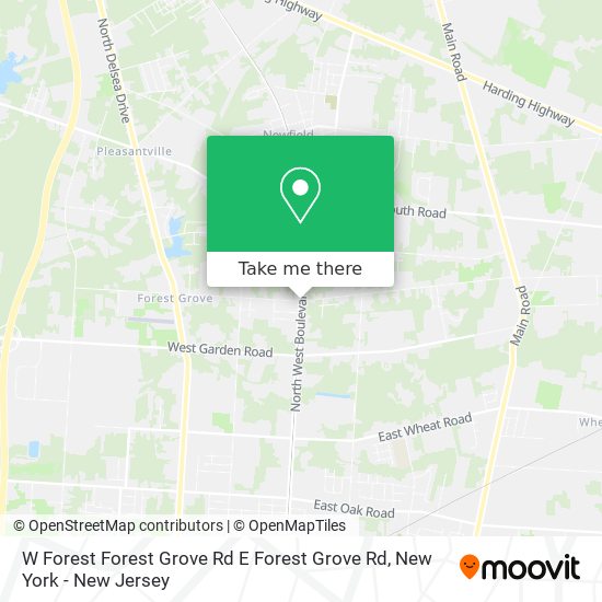 Mapa de W Forest Forest Grove Rd E Forest Grove Rd
