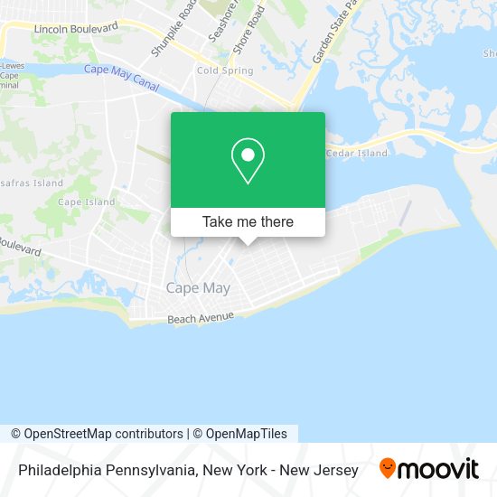 Philadelphia Pennsylvania map