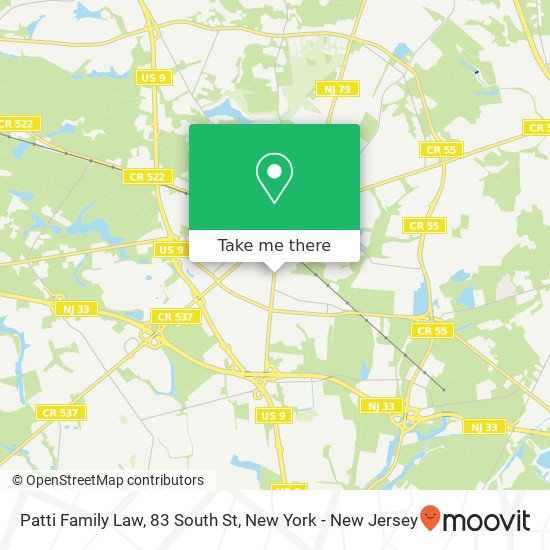 Patti Family Law, 83 South St map