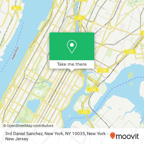 Mapa de 3rd Daniel Sanchez, New York, NY 10035
