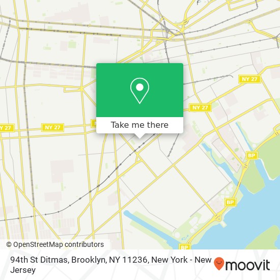 Mapa de 94th St Ditmas, Brooklyn, NY 11236