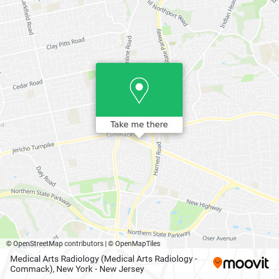 Medical Arts Radiology map