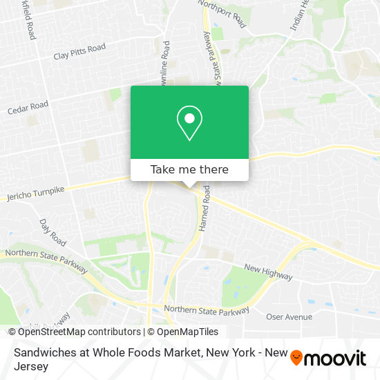 Mapa de Sandwiches at Whole Foods Market