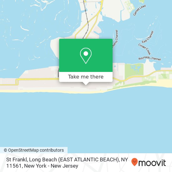 Mapa de St Frankl, Long Beach (EAST ATLANTIC BEACH), NY 11561