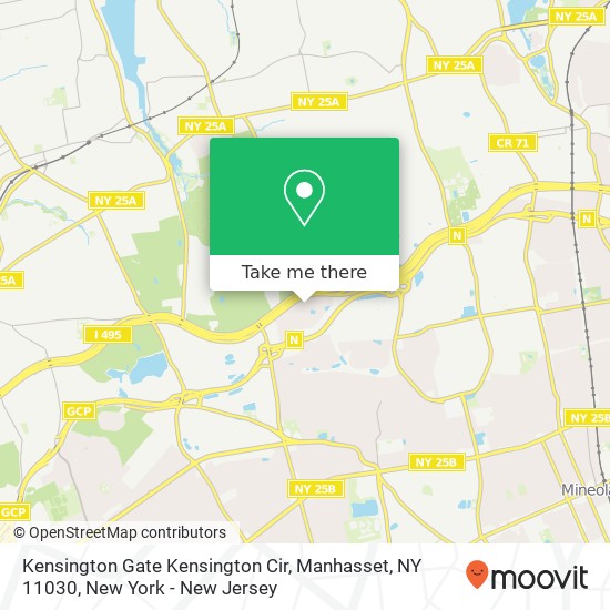 Kensington Gate Kensington Cir, Manhasset, NY 11030 map