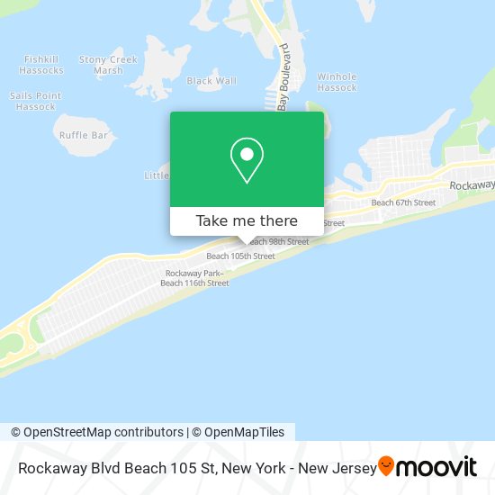 Rockaway Blvd Beach 105 St map