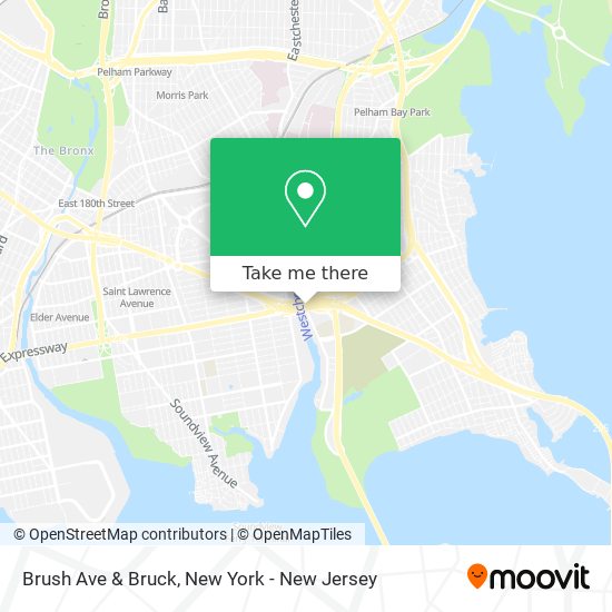 Brush Ave & Bruck map
