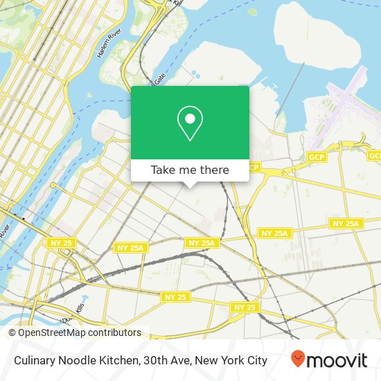 Mapa de Culinary Noodle Kitchen, 30th Ave