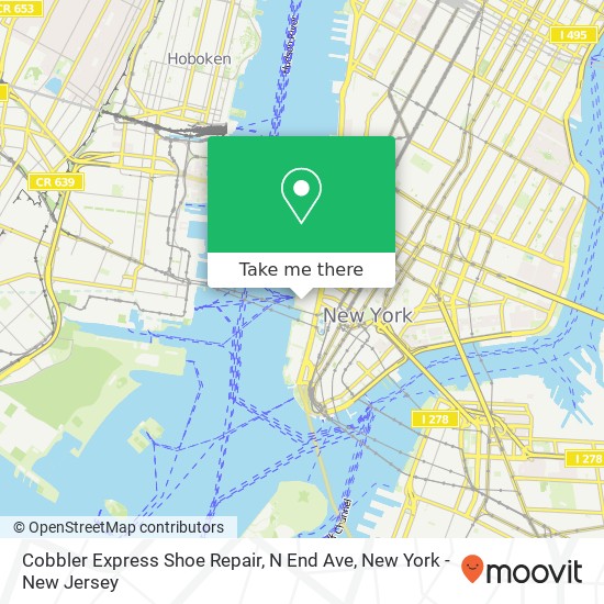 Mapa de Cobbler Express Shoe Repair, N End Ave