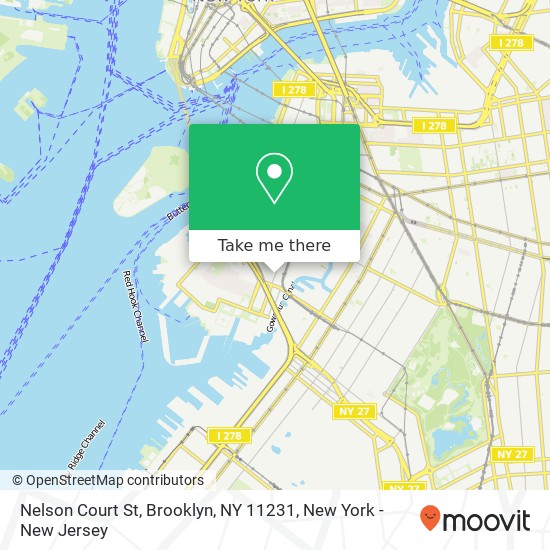 Mapa de Nelson Court St, Brooklyn, NY 11231