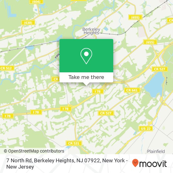 7 North Rd, Berkeley Heights, NJ 07922 map