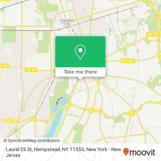 Mapa de Laurel Cli St, Hempstead, NY 11550